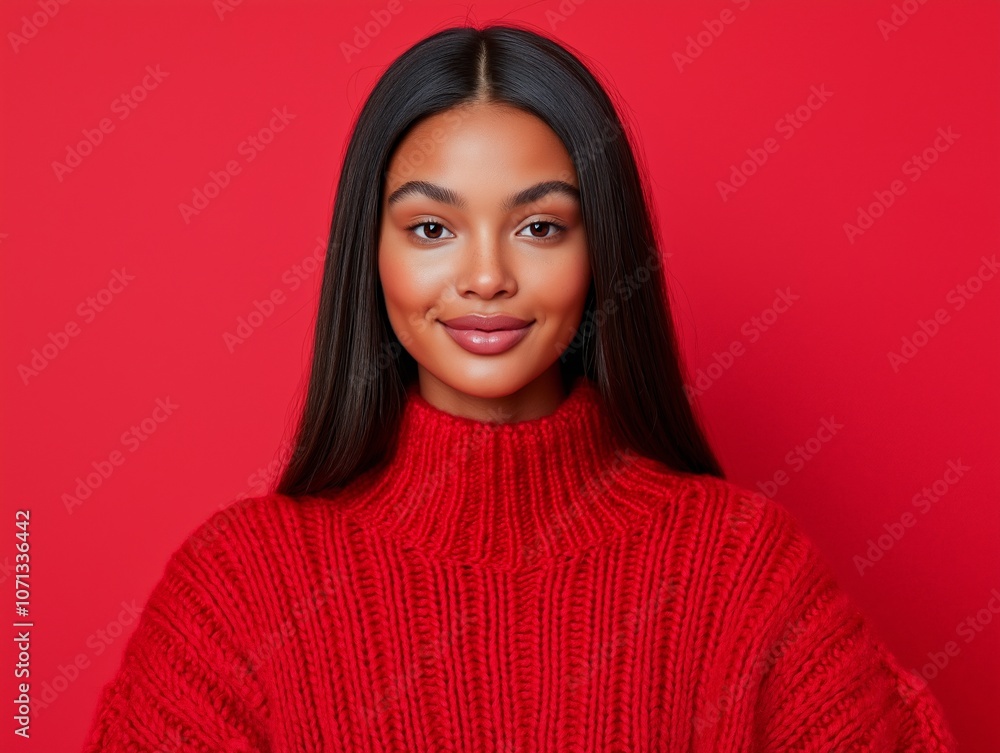 portrait woman with makeup and a fashionable hairstyle poses in studio portrait woman with makeup and a fashionable hairstyle poses in studio