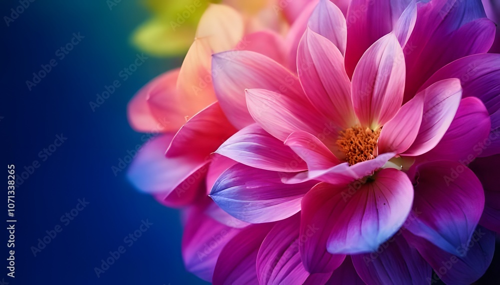 Close-up of petals, vibrant colors with soft focus, 3D illustration. Close-up of petals, vibrant colors with soft focus, 3D illustration.