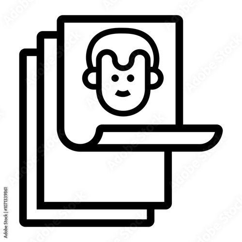 resume Line Icon