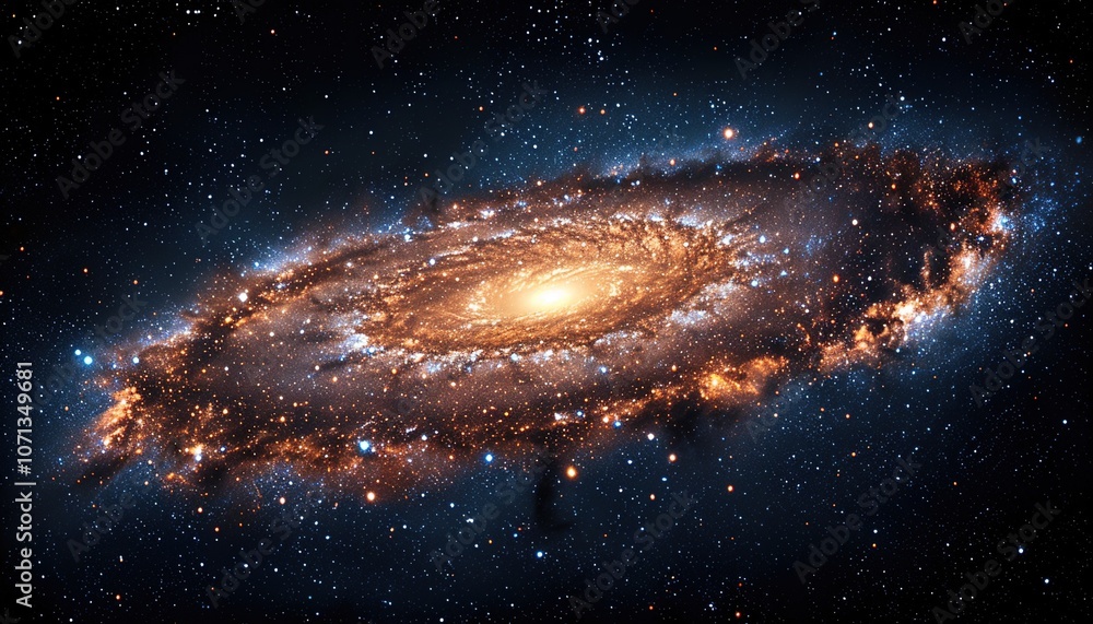 Fototapeta premium A galaxy isolated on transparent background.