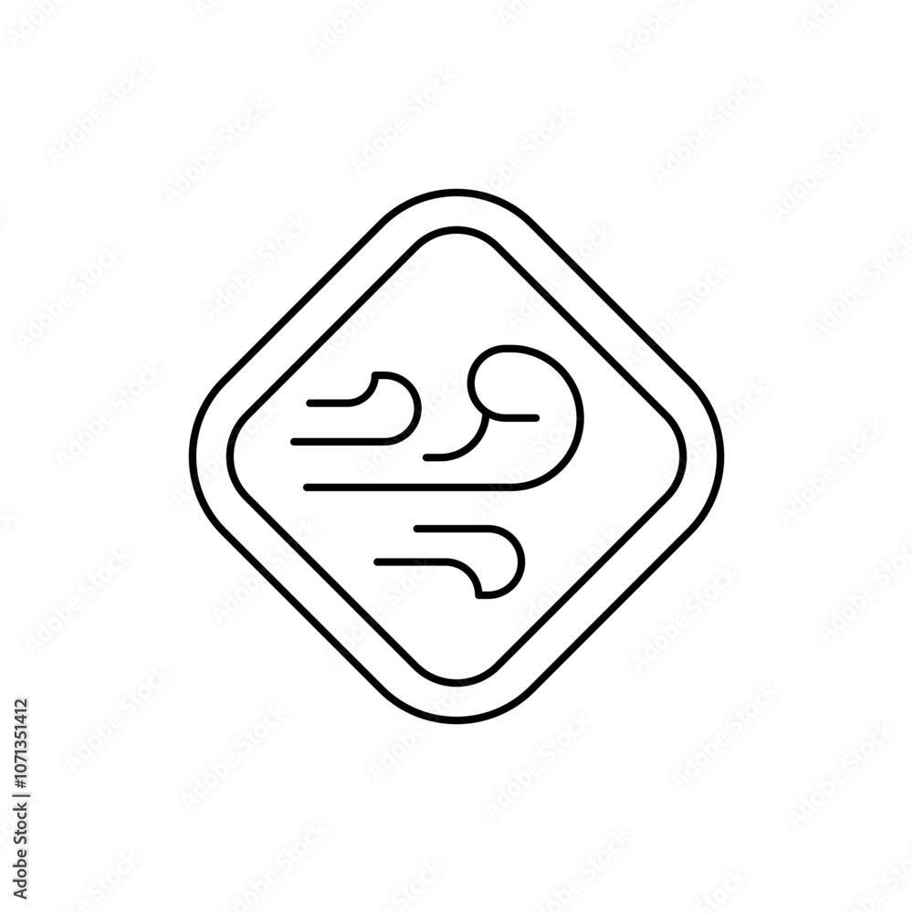 Water Wave Element Icon, line icon Nature Elements Water Wave Element Icon, line icon Nature Elements