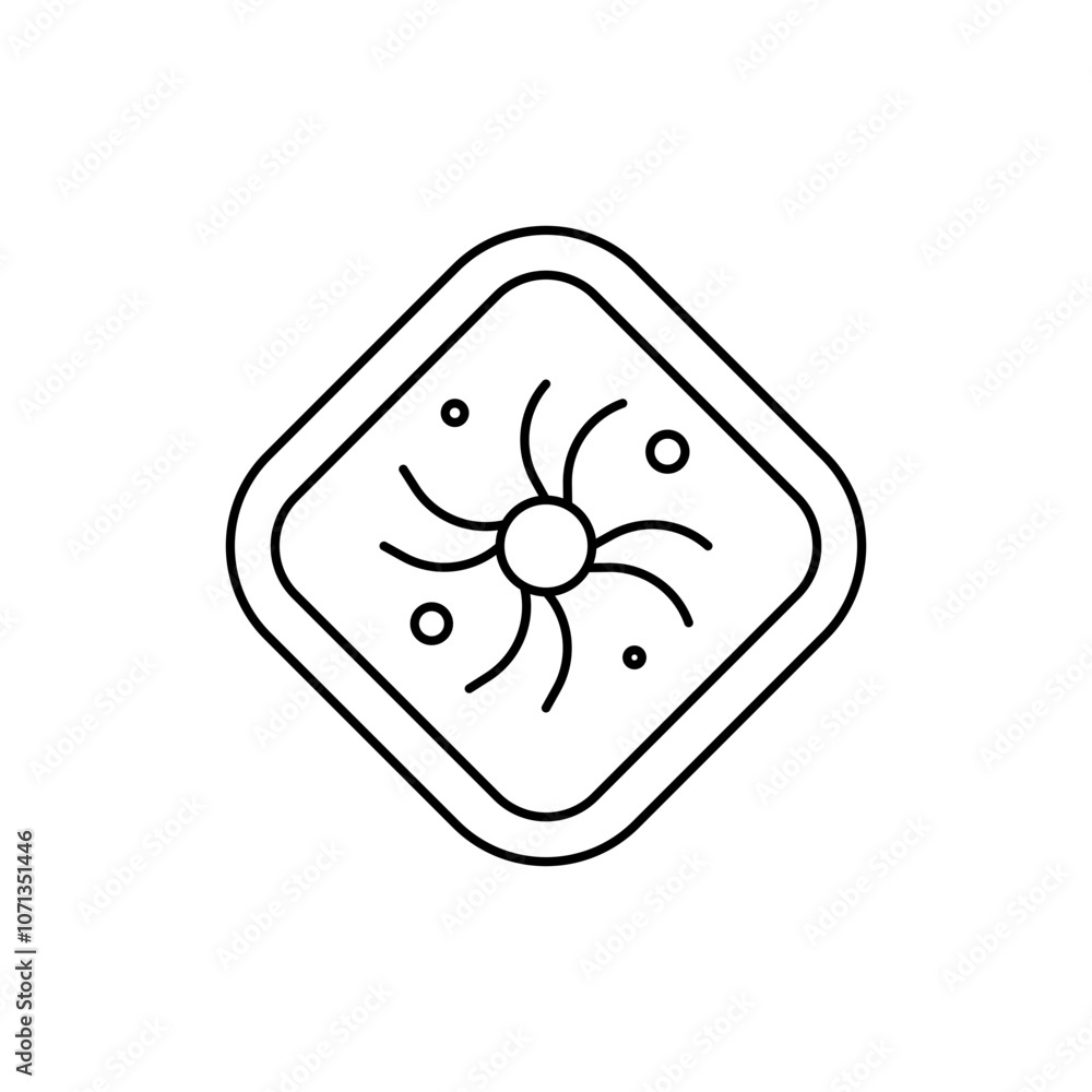 Obraz premium Particle Element Icon, line icon Nature Elements