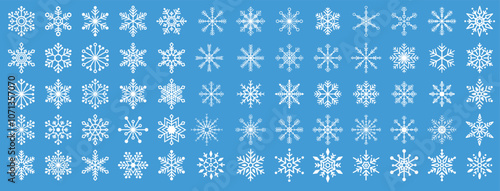 Snow Icons. Snowflakes Vector Icons. Winter Icons. Snow or Snowflake symbol. Snow. Snowflakes