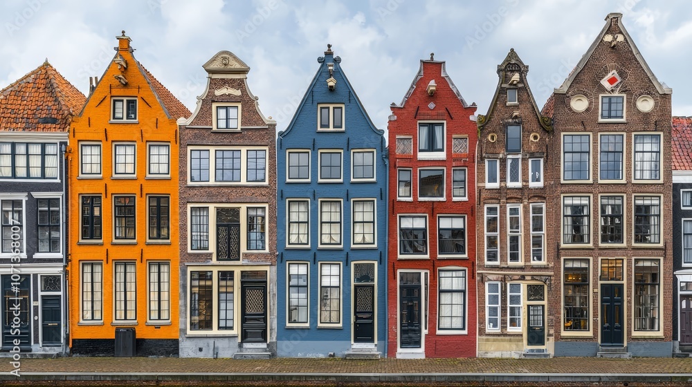 Fototapeta premium Zaandam colorful houses