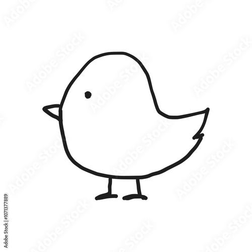 ひよこの手書きイラスト