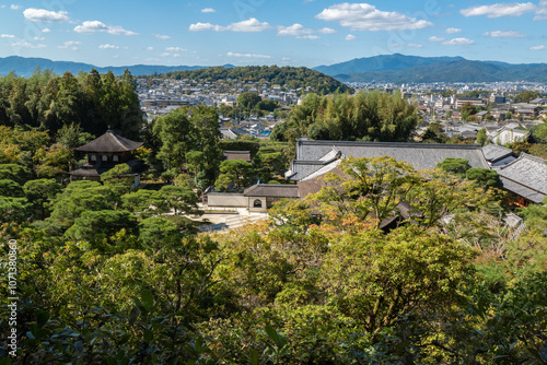 Obraz na płótnie Ginkakuji Temple or Silver Pavilion, Kyoto, Japan w salonie