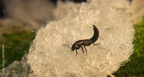 Beetle emerges from hibernation in early spring when the snow and ice melts. Devil's coach-horse beetle (Ocypus olens), Hornet rove beetle (Velleius dilatatus) | Insects, Insect returns from the dead
 photo