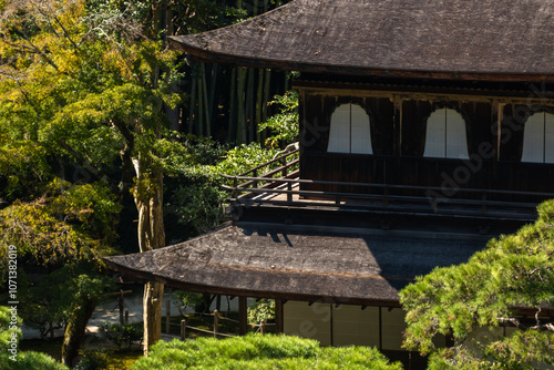 Obraz na płótnie Ginkakuji Temple or Silver Pavilion, Kyoto, Japan w salonie