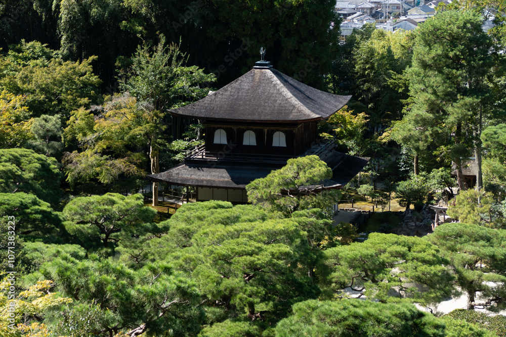 Ginkakuji Temple or Silver Pavilion, Kyoto, Japan