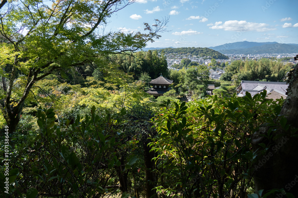 Obraz premium Ginkakuji Temple or Silver Pavilion, Kyoto, Japan