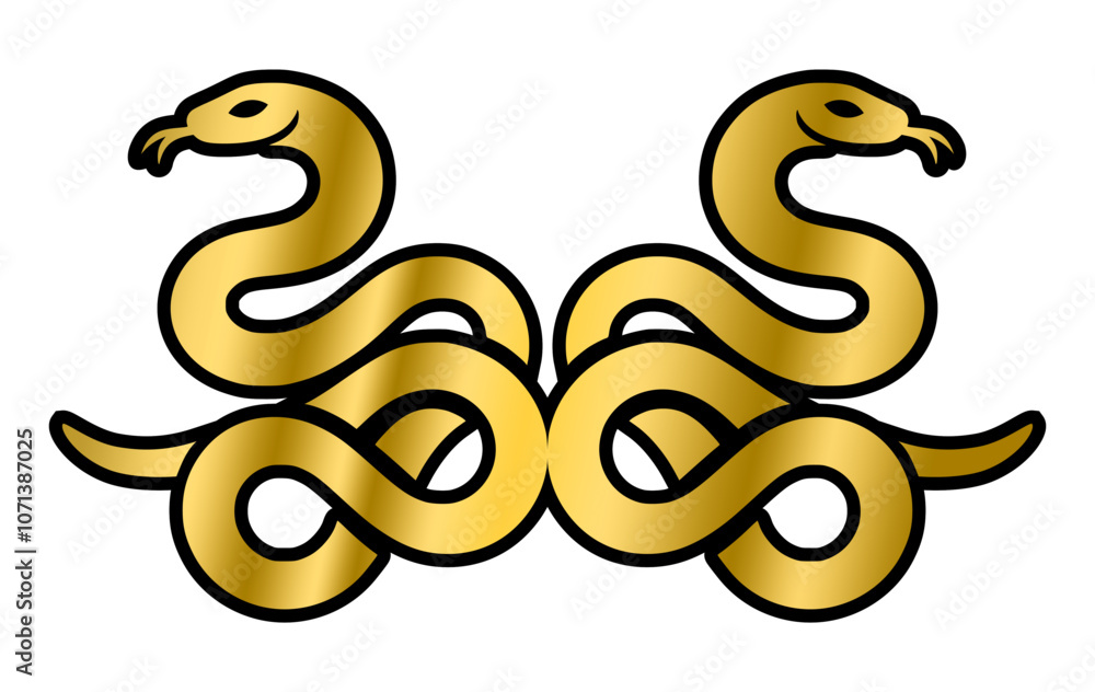Obraz premium The Elegance of the Chinese Year of the Snake: Stunning Vector Art, Celebrating the Year of the Snake: Exquisite Chinese Vector Designs, Mythical Serpents: The Year of the Snake in Chinese Vector.