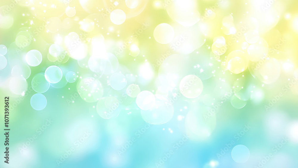 Soft, dreamy pastel bokeh background in shades of blue, green, and yellow. Soft, dreamy pastel bokeh background in shades of blue, green, and yellow.