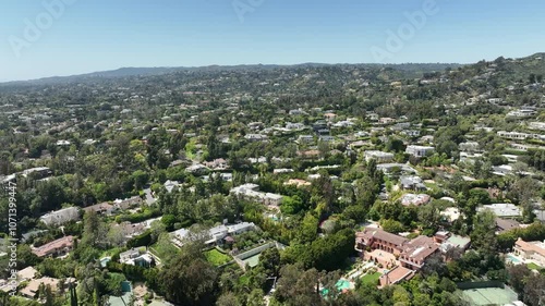 Beverly Hills Aerial Tour Spectacular Cityscape Views R in California USA
