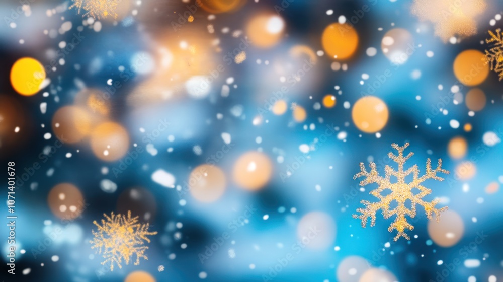 Blurred snowflakes background with gently falling snow, creating a soft winter effect suitable for Christmas visuals. Blurred snowflakes background with gently falling snow, creating a soft winter effect suitable for Christmas visuals.