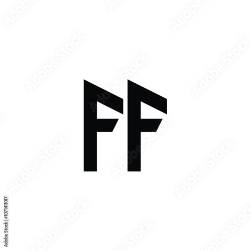 FF monogram logo design letter text name symbol monochrome logotype alphabet character simple logo