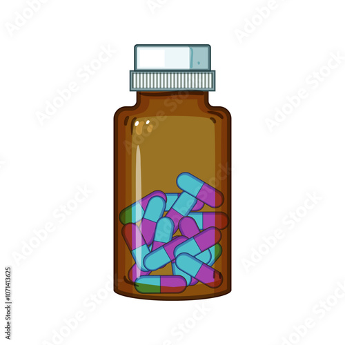 resistance antibiotic pills cartoon. treatment prescription, healthcare penicillin, amoxicillin tetracycline resistance antibiotic pills sign. isolated symbol vector illustration