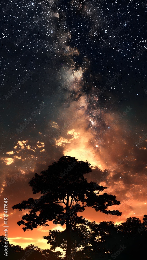 Fototapeta premium The Starry Sky at Night