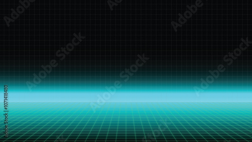 neon grid cyberpunk retro sci fi background 