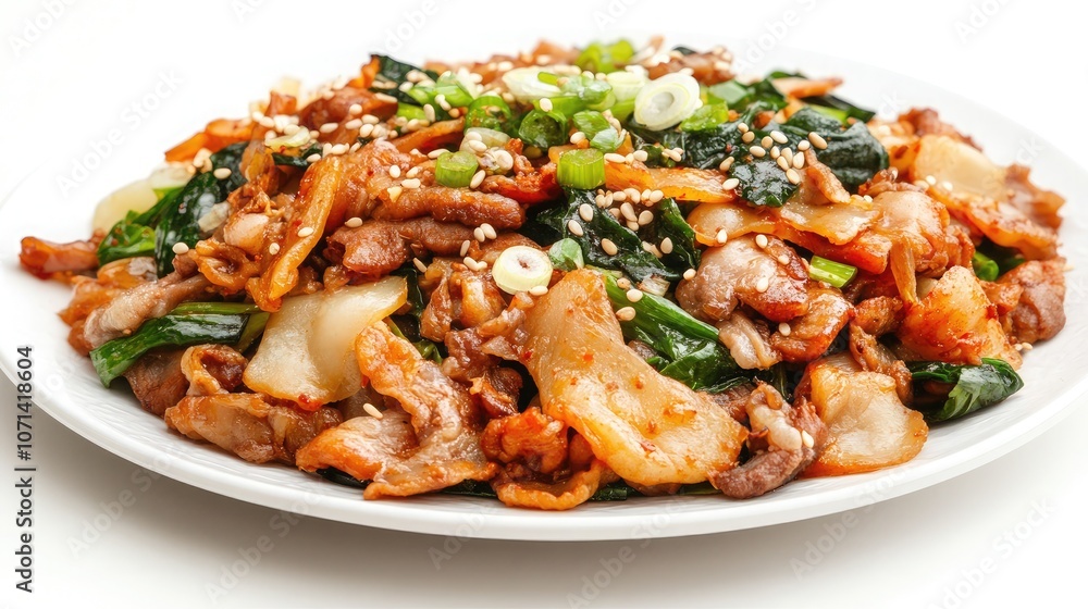 Delicious Stir-Fried Pork and Vegetable Dish Delicious Stir-Fried Pork and Vegetable Dish
