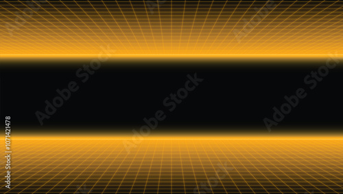 neon grid cyberpunk retro sci fi background 