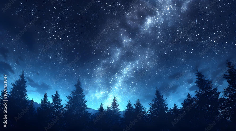 Fototapeta premium The Starry Sky at Night
