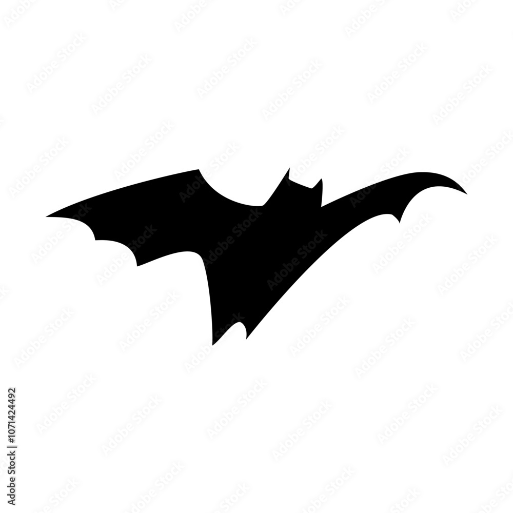 Fototapeta premium eerie bat halloween cartoon. wings darkness, pumpkin witch, ghost creepy eerie bat halloween sign. isolated symbol vector illustration