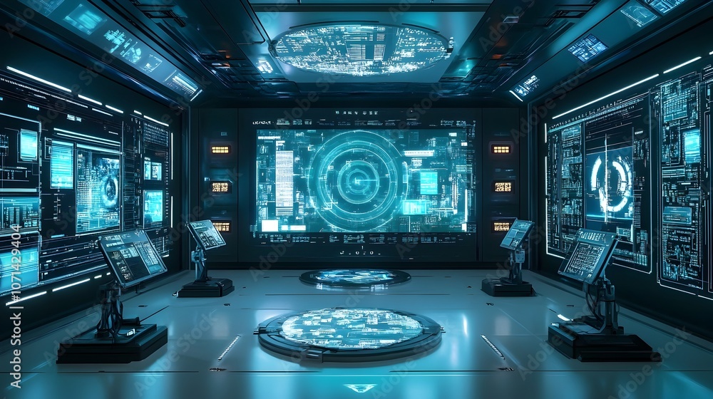 Futuristic Robotic Programming Interface with Advanced Digital Code Projection Futuristic Robotic Programming Interface with Advanced Digital Code Projection