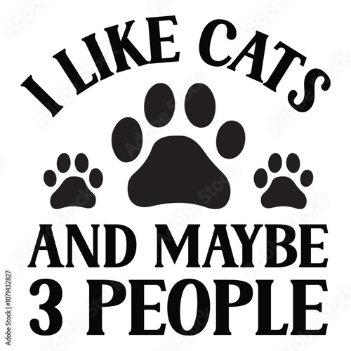 I like cats and maybe 3 people SVG Art & Illustration