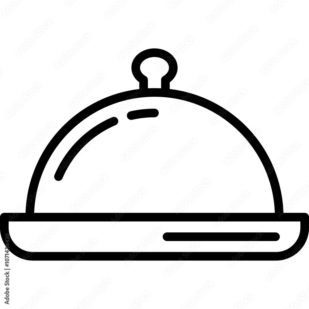 Fototapeta premium Food Service Line Icon