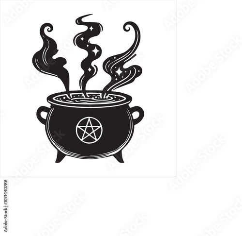 Enchanted Witch Magic Vector Illustration Design