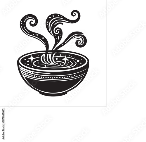 Enchanted Witch Magic Vector Illustration Design
