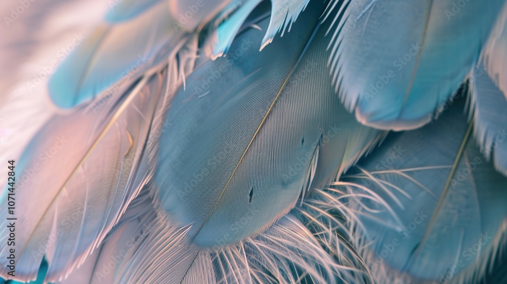 Naklejka premium Feather Border - an elegant and delicate visual. The feather border adds a touch of softness and grace, creating a charming and refined scene.