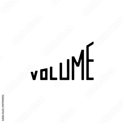 Interesting volume logo and wordmark