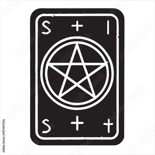 Dark Magic Witchcraft Silhouette Clipart vector