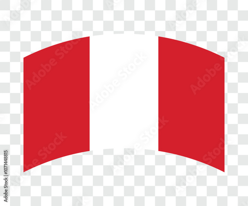 Free Download Waving flag of Peru on isolated background. Vector illustration design - GFXLoad