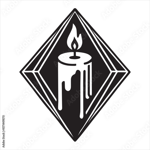 Spellbinding Witchcraft Silhouette Vector Illustration