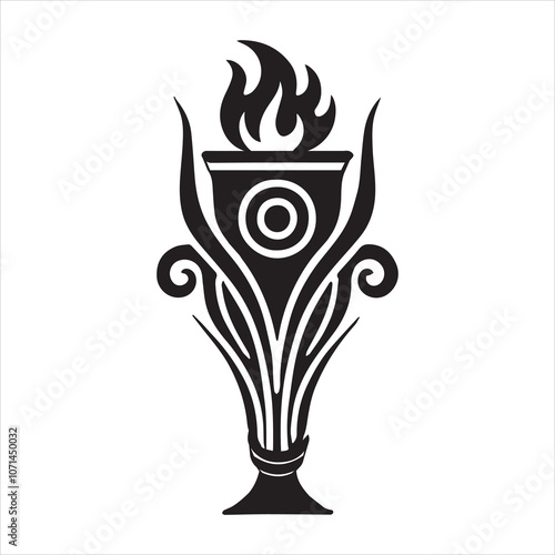 Spellbinding Witchcraft Silhouette Vector Illustration