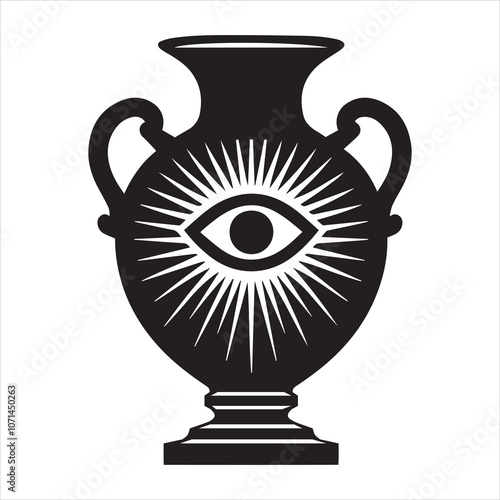 Spellbinding Witchcraft Silhouette Vector Illustration