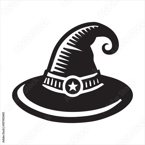Spellbinding Witchcraft Silhouette Vector Illustration