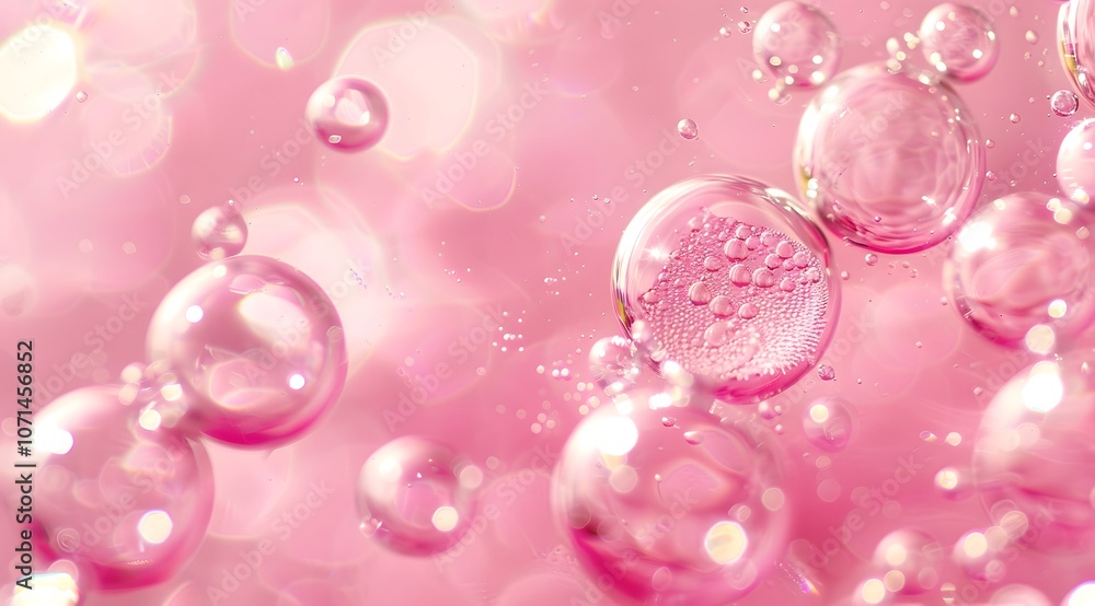 Abstract image of pink bubbles on a soft background, conveying a sense of lightness and whimsy. Abstract image of pink bubbles on a soft background, conveying a sense of lightness and whimsy.