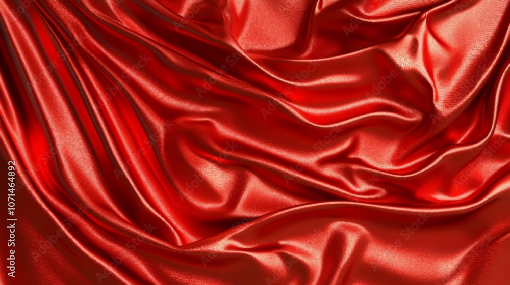 Red Silk Fabric Drape Smooth Satin Texture Elegant Background Luxury Material Red Silk Fabric Drape Smooth Satin Texture Elegant Background Luxury Material