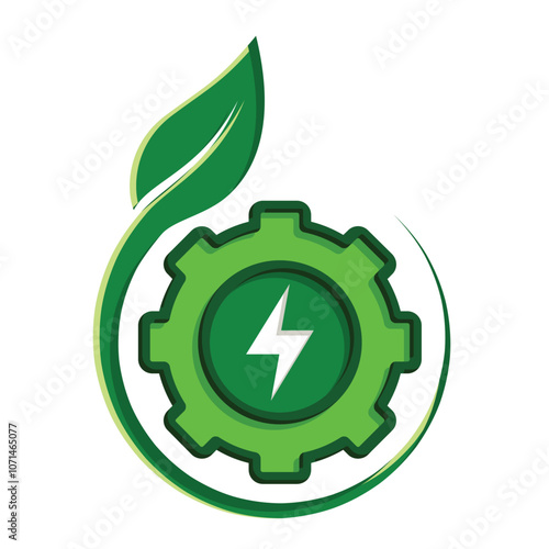 Ecology icon. renewable energy, environmental protection, earth, leaves, recycling, green energy, green icon. flat design style. energy, resources