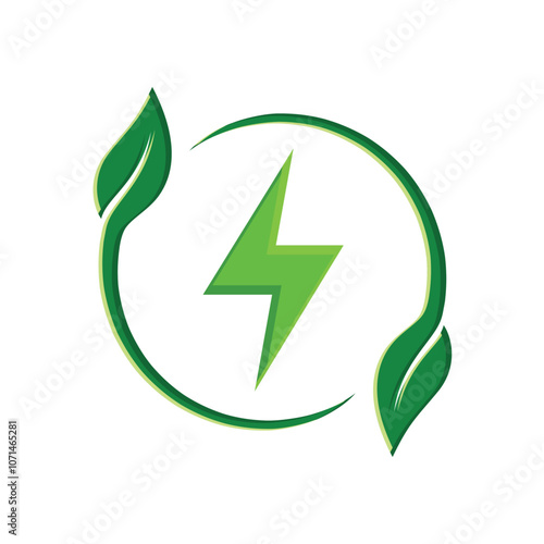 Ecology icon. renewable energy, environmental protection, earth, leaves, recycling, green energy, green icon. flat design style. energy, resources