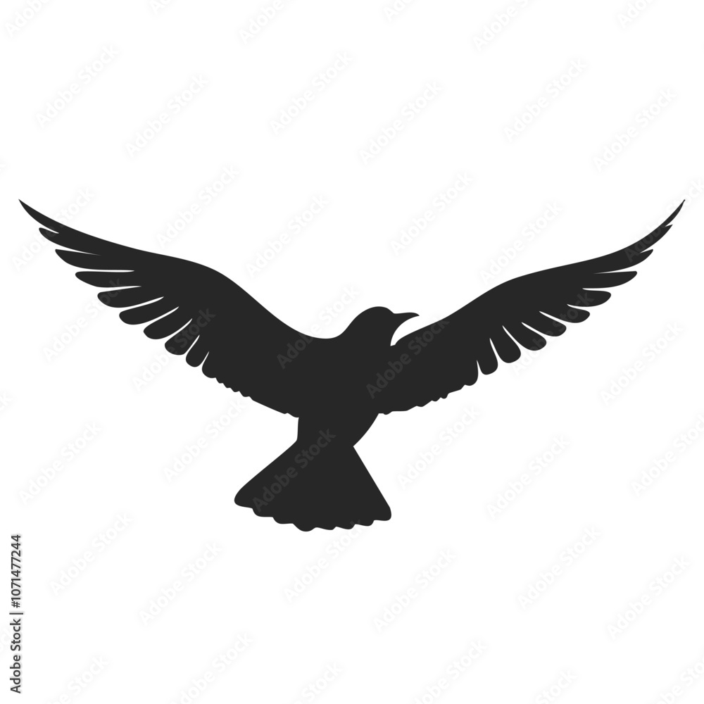 Obraz premium Flying Bird silhouette vector art