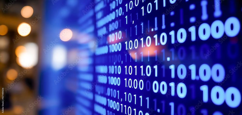 Binary Code Digital Data Information Technology Binary Code Digital Data Information Technology