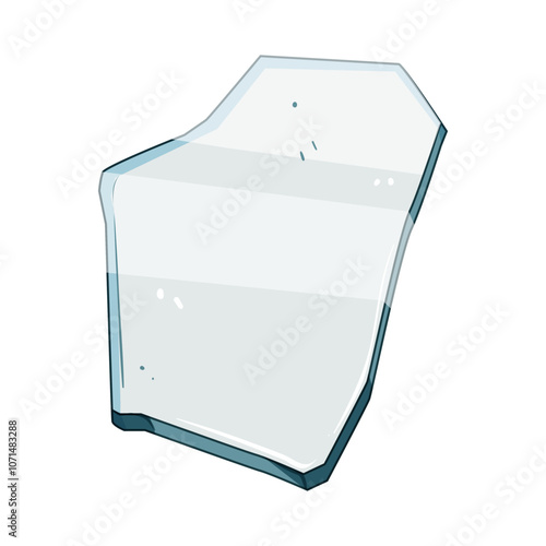 splinter glass broken shard cartoon. fragment crack, jagged debris, splintered shattered splinter glass broken shard sign. isolated symbol vector illustration