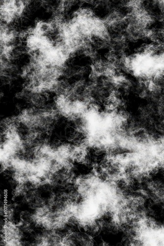 Abstract black and white smoke cloud texture background.