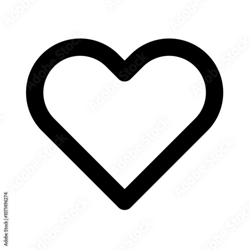 Heart icon simple line icon