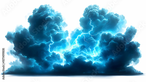 Blue Thunderstorm Clouds wi...