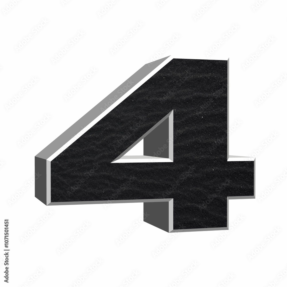 Obraz premium chiffre 4 sable